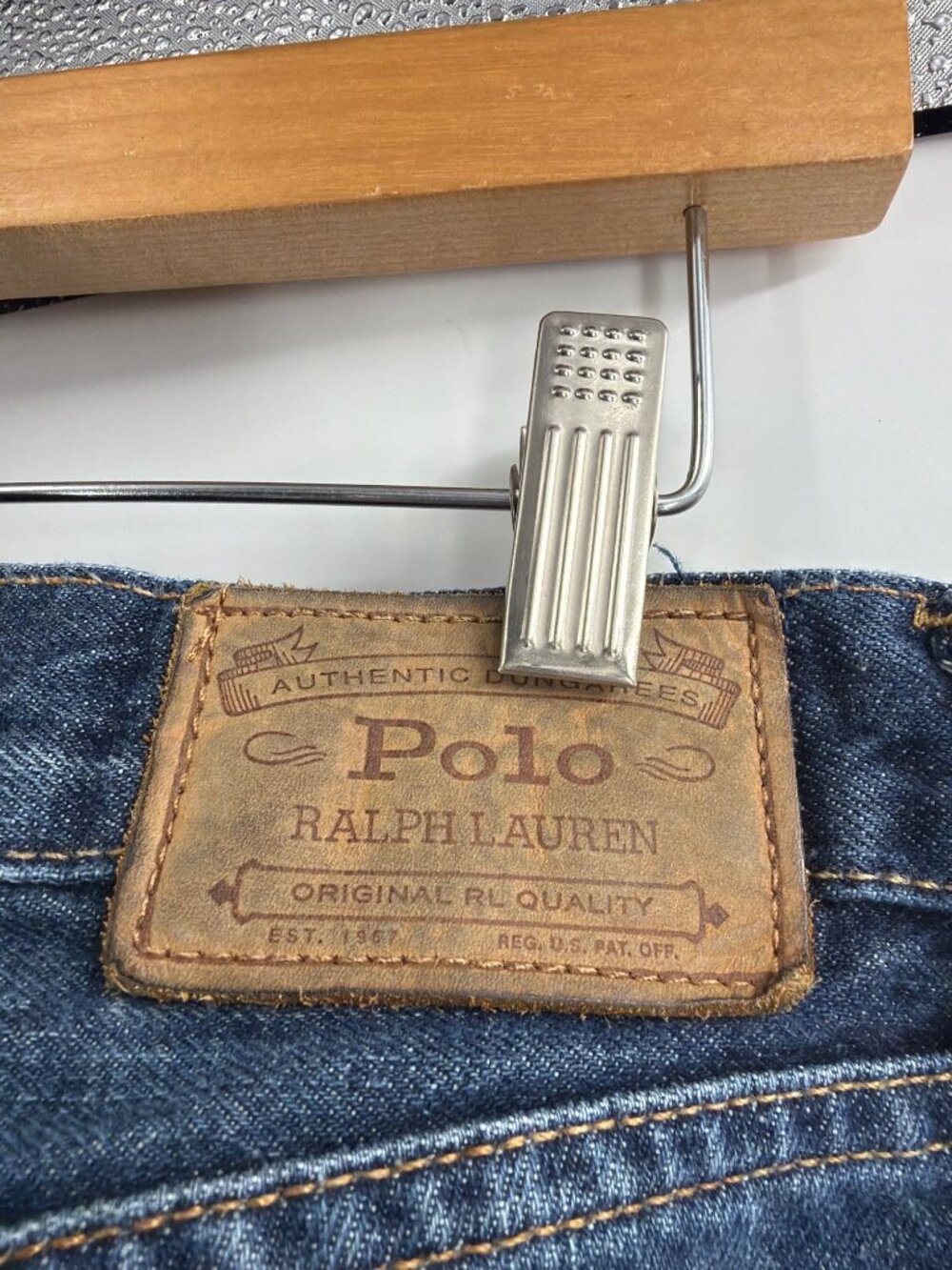 Polo Ralph Lauren Mens 34x32 Hampton Straight Fit Jeans Everyday Denim Casual - Picture 9 of 9